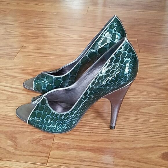 Carlos by Carlos Santana Green snake skin Sz. 8.5 - Picture 3 of 6